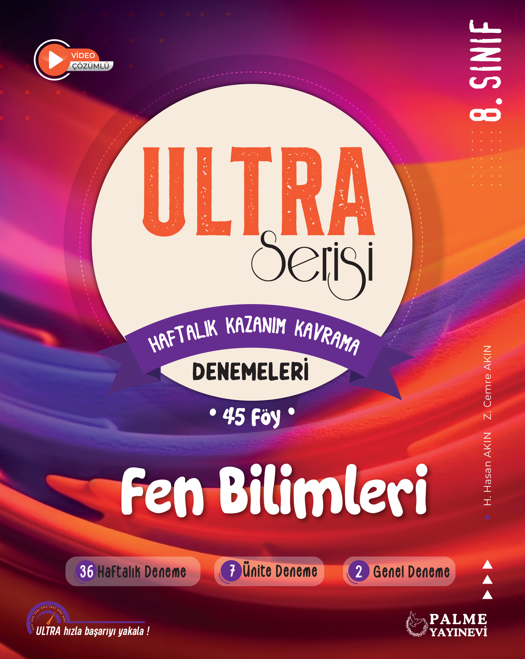 Ultra Serı̇Sı̇ 8. Sınıf Fen Bı̇Lı̇Mlerı̇ Haftalık Kazanım Kavrama Denemelerı̇-45 FöY kapak görseli
